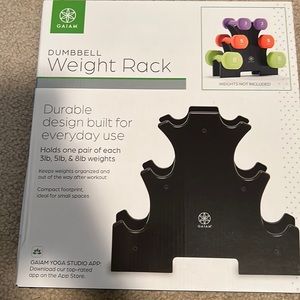 Brand New Gaiam Dumbelk weight rack (weights not included)